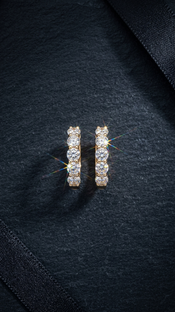 1.5 Carat Round Brilliant Cut Lab-Grown Diamond Earrings