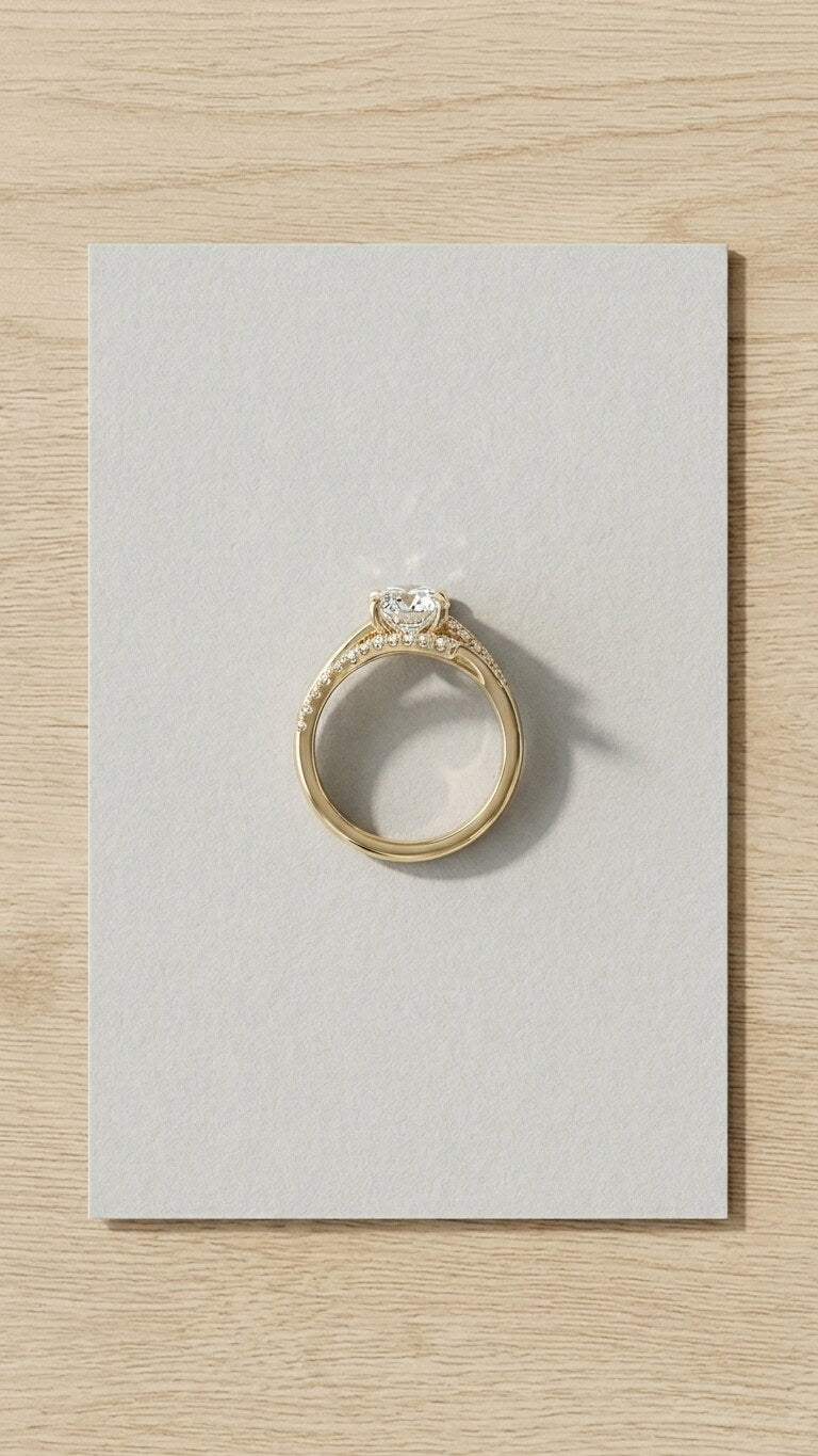 The Aurora Twist Oval Royale engagement ring