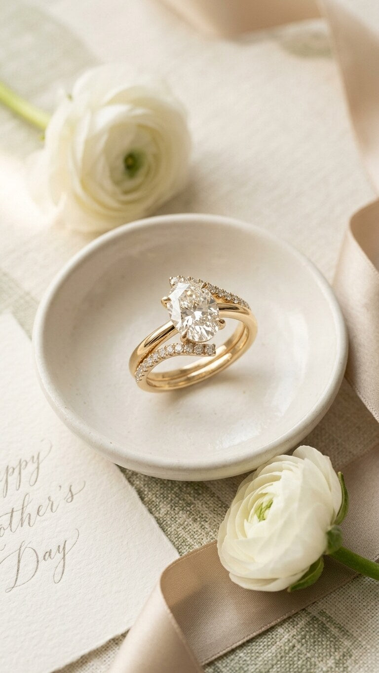 The Aurora Twist Oval Royale engagement ring lifestyle