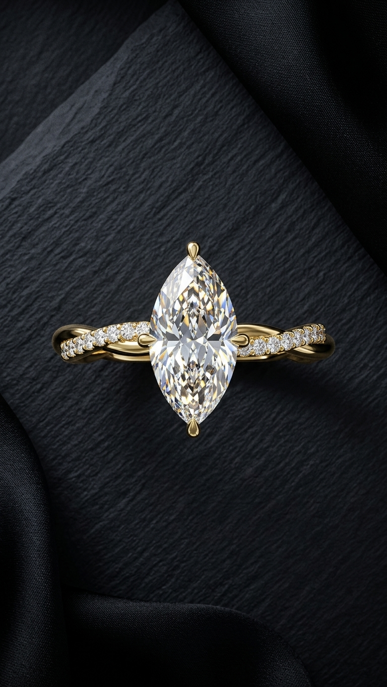 The Isabelle Marquise Crossover Pavé Royale