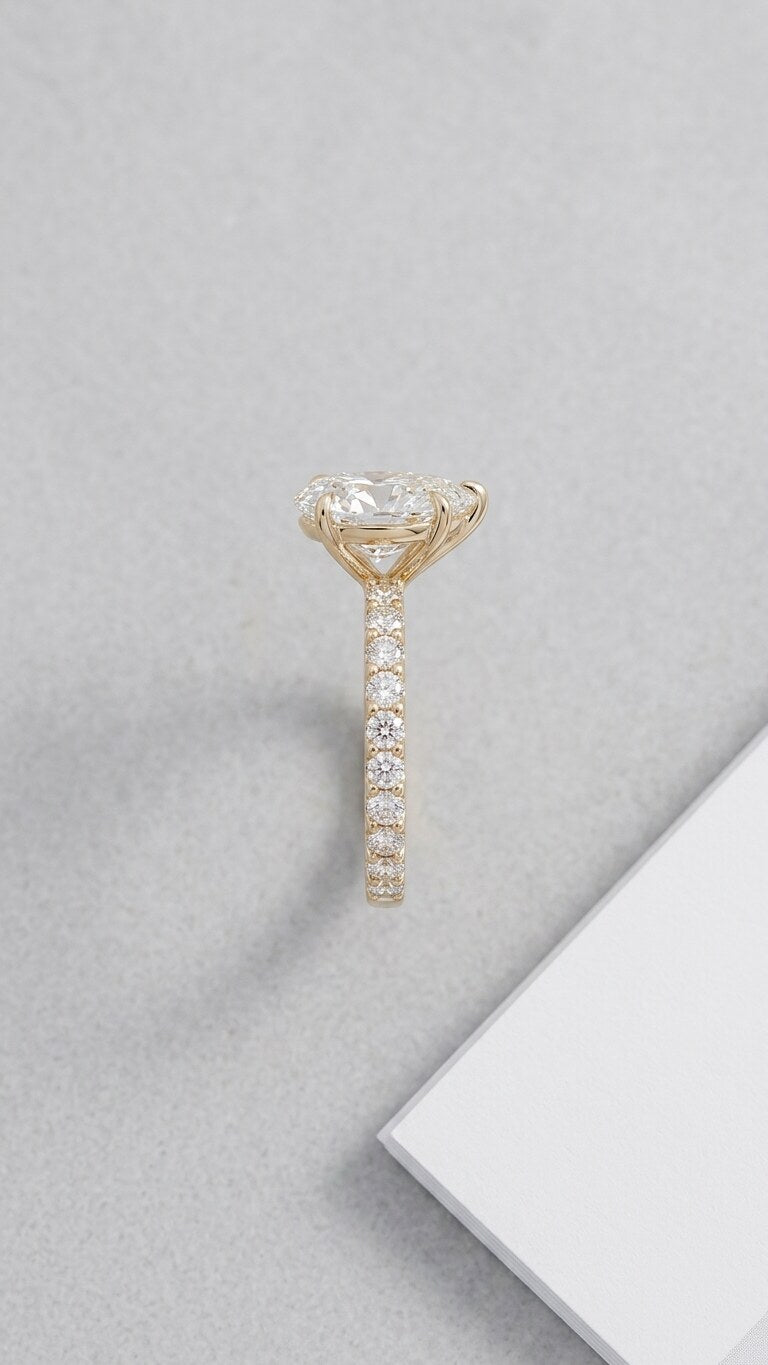 The Aria Pear Hidden Halo Royale